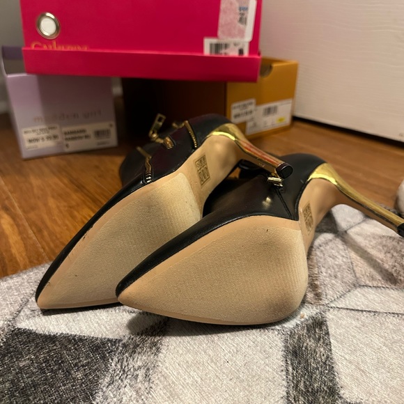 Black & Gold High Heels Zippo size 7 - Picture 5 of 5